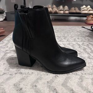 Indigo Shoes RD Heeled Leather Pointed A Toe Boots